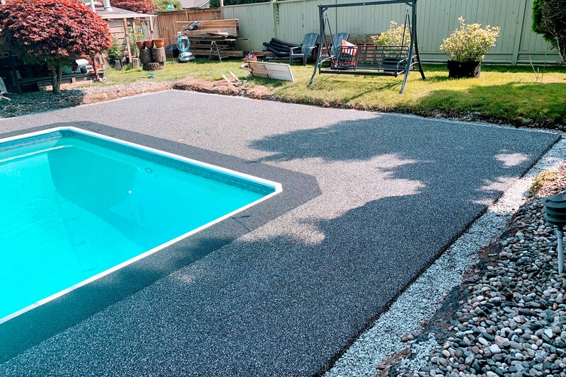 Rubber Paving Pool Deck