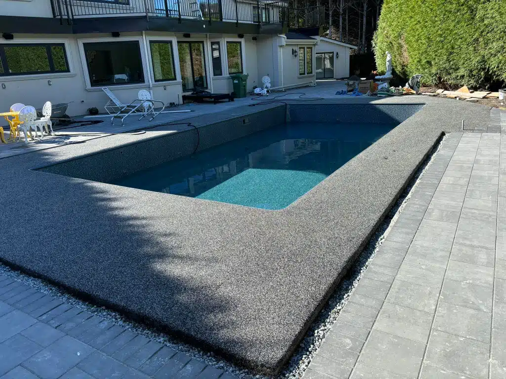 Rubber Paving Pool Deck by Green Tech Resurfacing