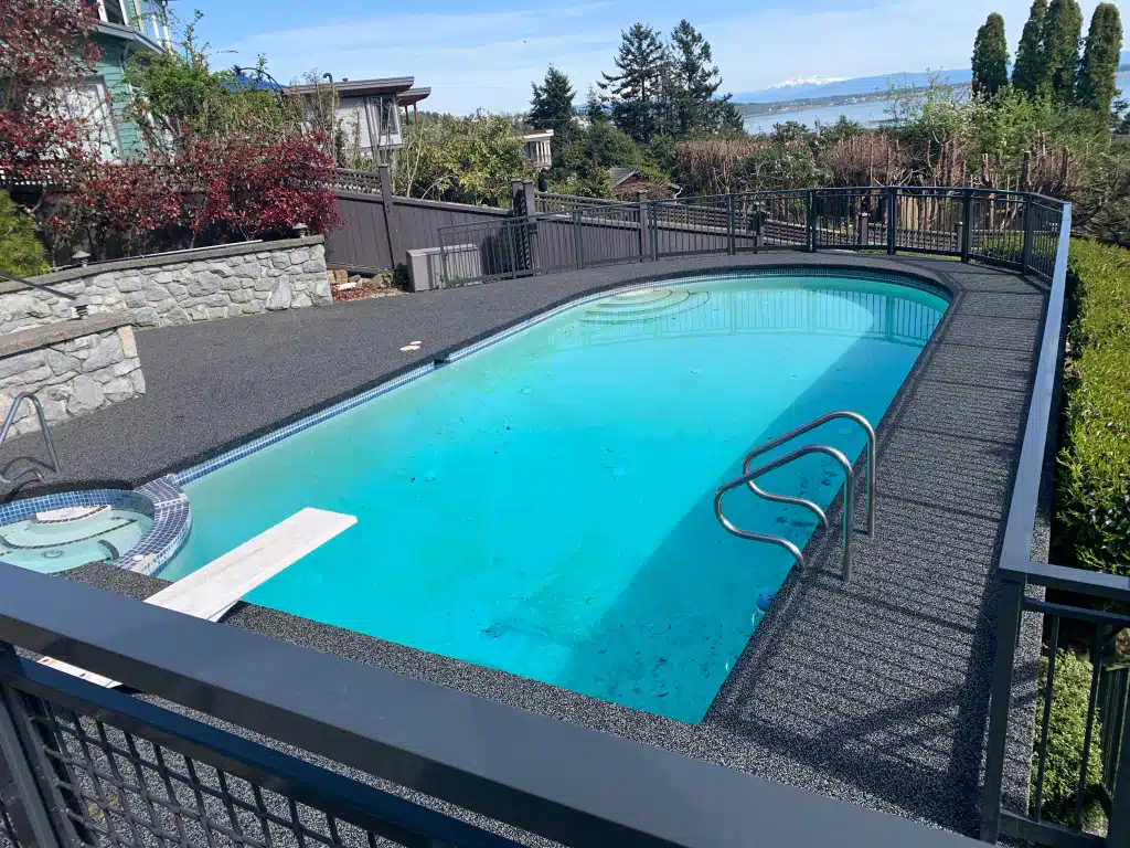 Rubber Paving Pool Deck by Green Tech Resurfacing