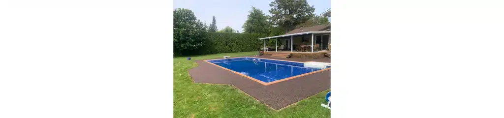 Rubber Paving Pool Deck by Green Tech Resurfacing, Surrey, BC